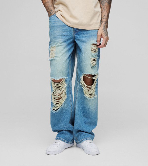 Tall Ripped Rigid Relaxed Fit Jeans