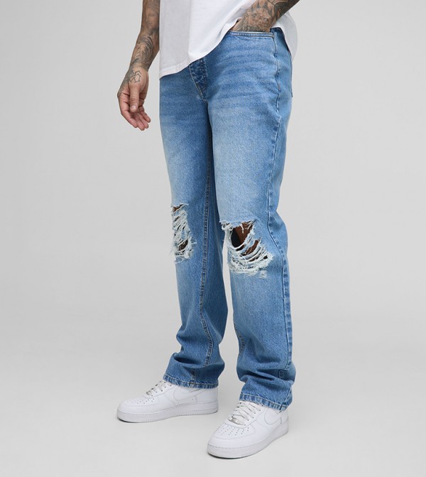 Tall Ripped Rigid Relaxed Fit Jeans