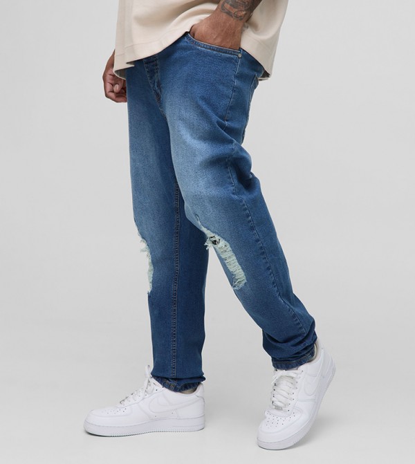 Ripped Stretch Slim Fit Jeans