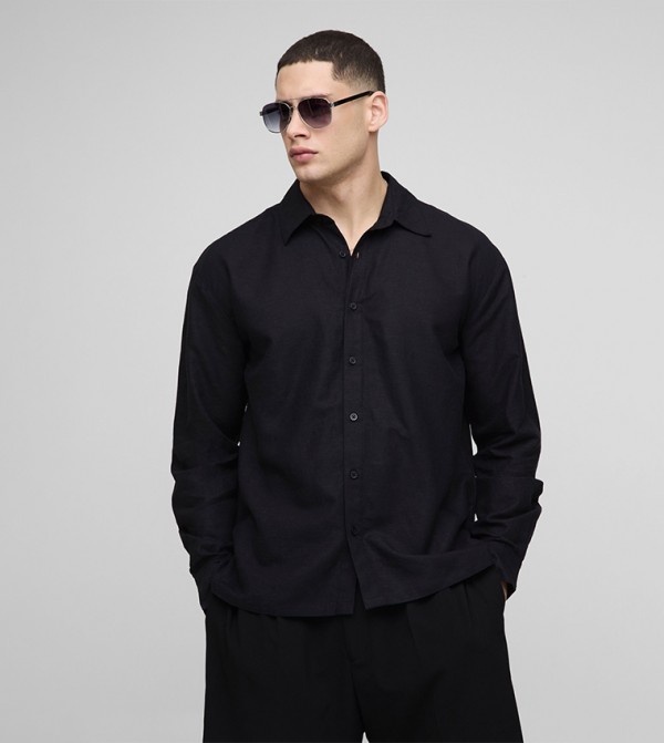 Linen Long Sleeves Oversized Shirt
