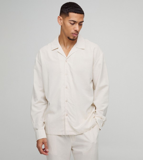 Linen Long Sleeves Oversized Shirt