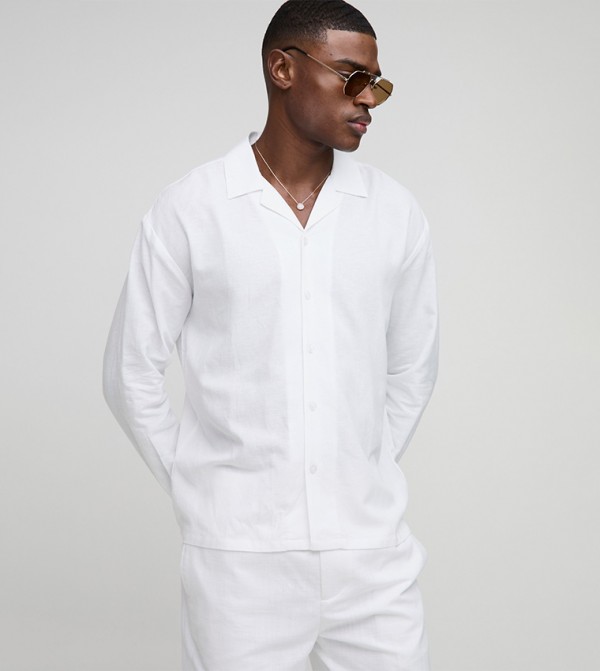 Linen Long Sleeves Oversized Shirt
