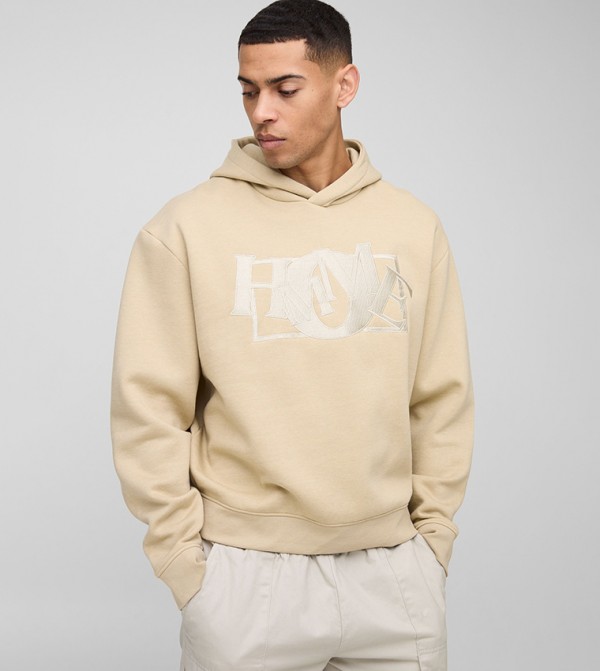 Embroidered Homme Oversized Hoodie