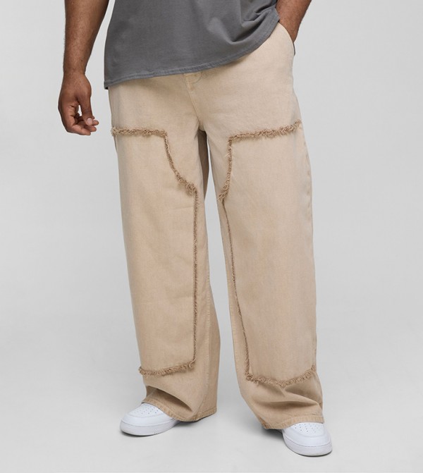 Plus & Tall Overdye Carpenter Straight Fit Jeans