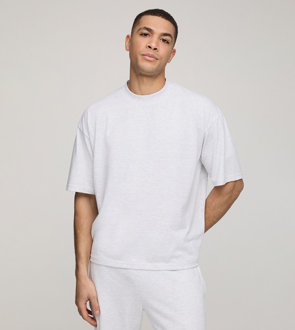 Solid Crew Neck Oversized T-Shirt
