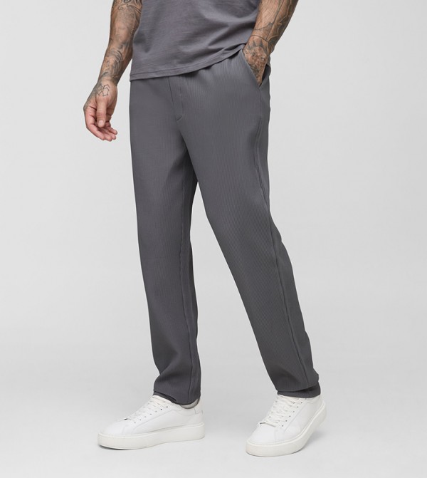 Tall Pleated Tapered Fit Trousers