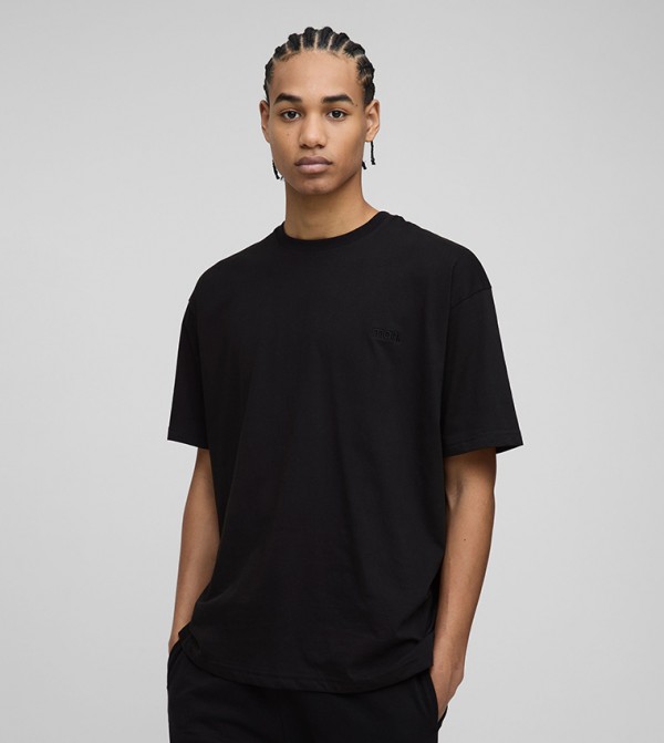 Solid Crew Neck Oversized T-Shirt