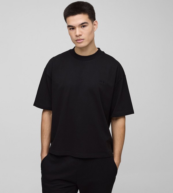 Solid Crew Neck Oversized T-Shirt