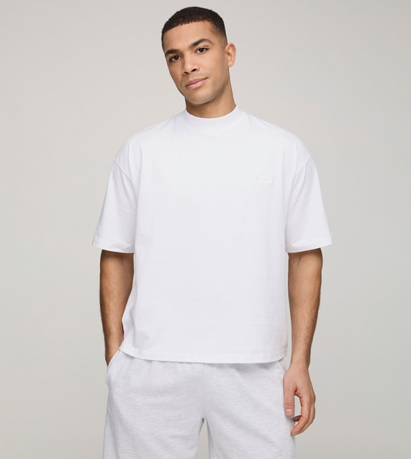 Solid Crew Neck Oversized T-Shirt