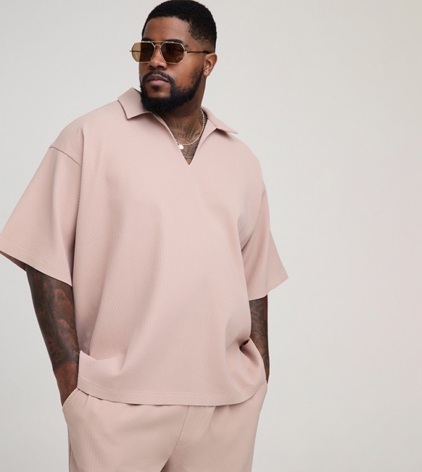 Plus & Tall Collared Short Sleeves Polo T-Shirt