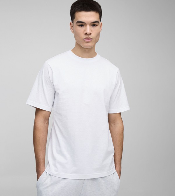 Solid Crew Neck T-Shirt
