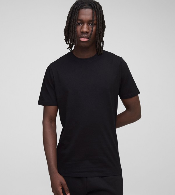 Solid Slim Fit Crew Neck T-Shirt