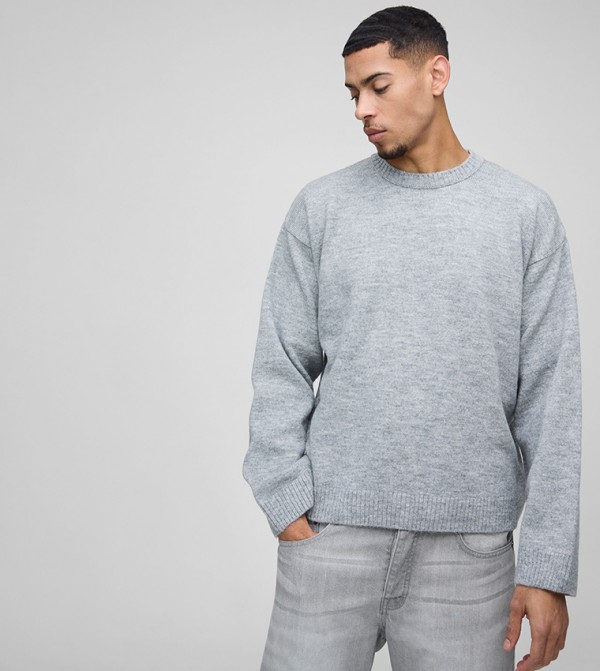 Fluffy Knitted Oversized Jumper