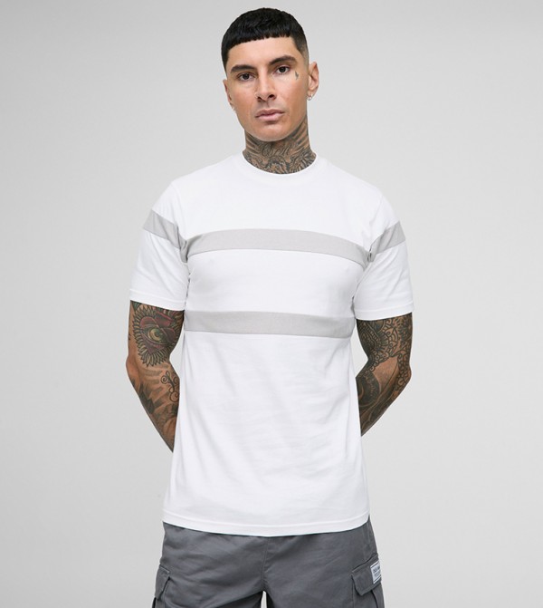 Tall Slim Fit Color Block T-Shirt