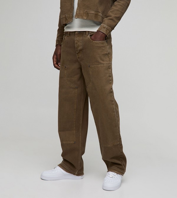 Herringbone Twill Relaxed Fit Jeans