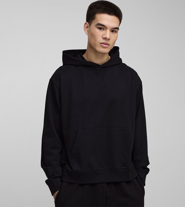 Solid Long Sleeves Oversized Hoodie