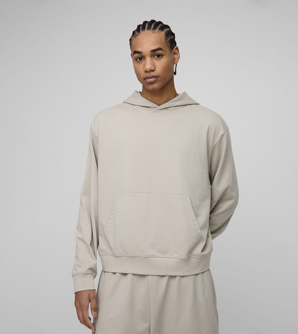 Solid Long Sleeves Oversized Hoodie