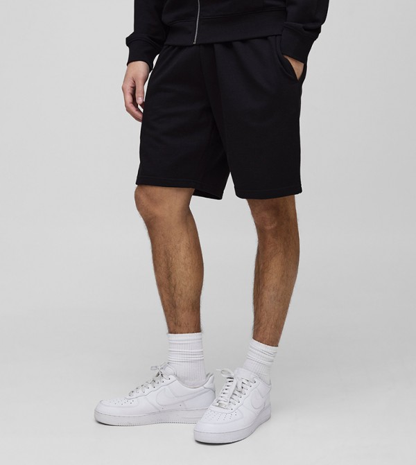 Relaxed Fit Mid Rise Basic Lightweight Shorts