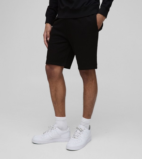 Slim Fit Mid Rise Basic Lightweight Shorts