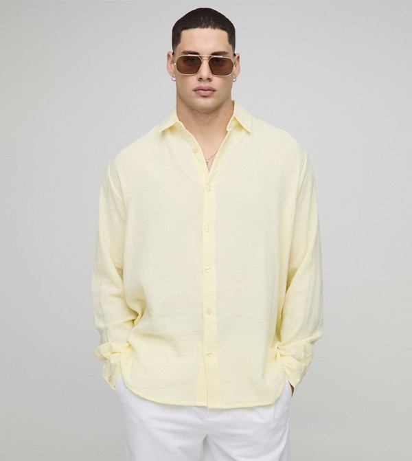 Cheesecloth Long Sleeves Oversized Shirt