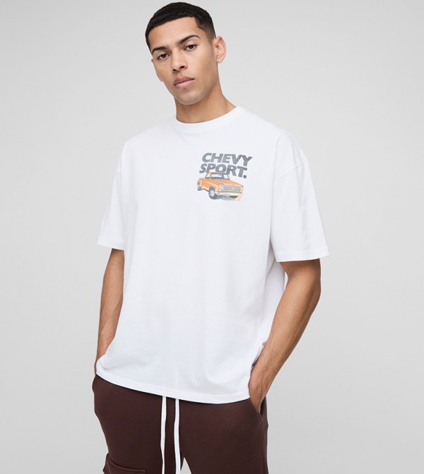 Chevrolet Car License Oversized T-Shirt