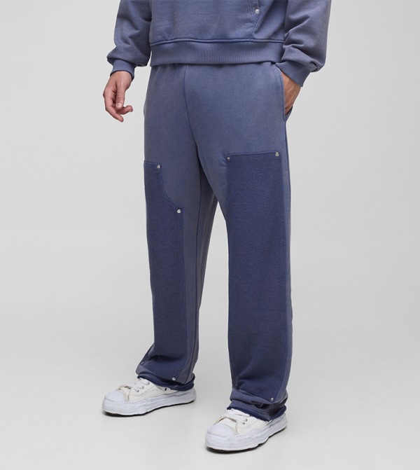 Straight Leg Washed Carpenter Sweatpants
