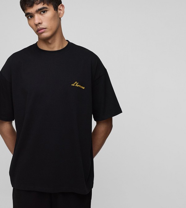 L'Homme Embroidered Oversized T-Shirt