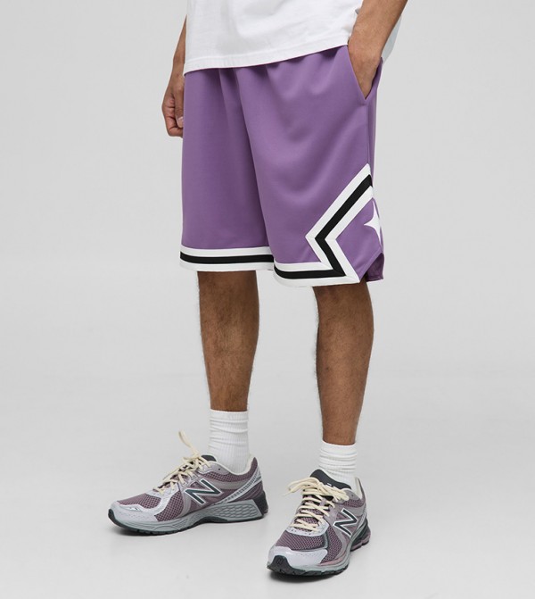 Tape Detail Basketball Shorts