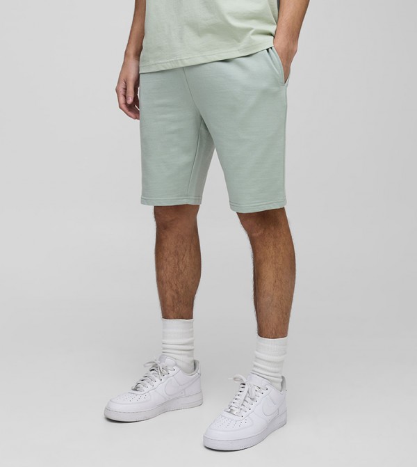 Slim Fit Mid Rise Basic Lightweight Shorts