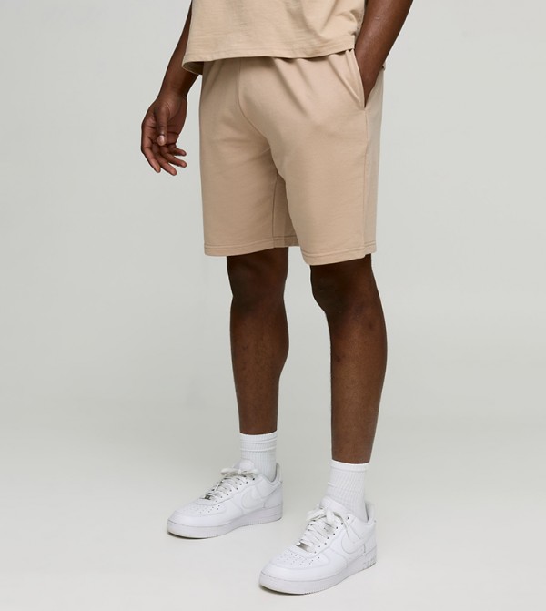 Relaxed Fit Mid Length Basic Lightweight Shorts