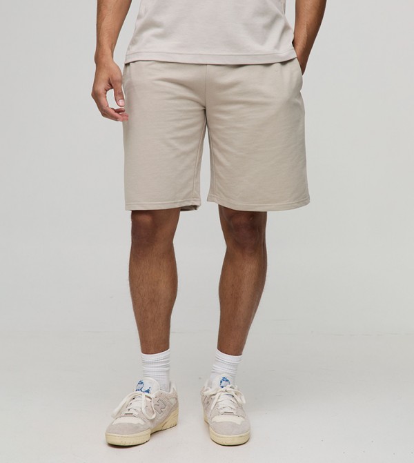 260GSM Loopback Solid Oversized Shorts
