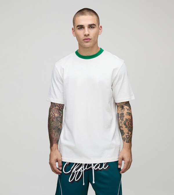 Regular Fit Ringer Crew Neck T-Shirt