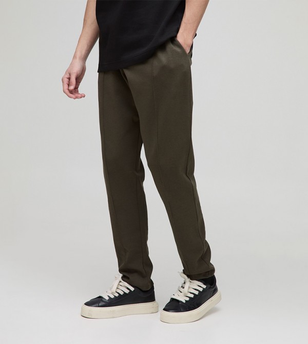 Plus & Tall Slim Tapered Fit Interlock Joggers