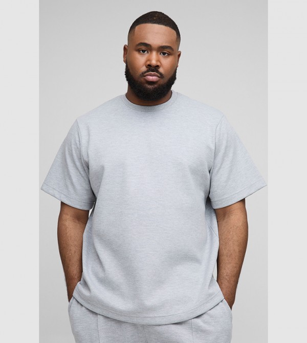 Plus & Tall Solid Regular Fit T-Shirt