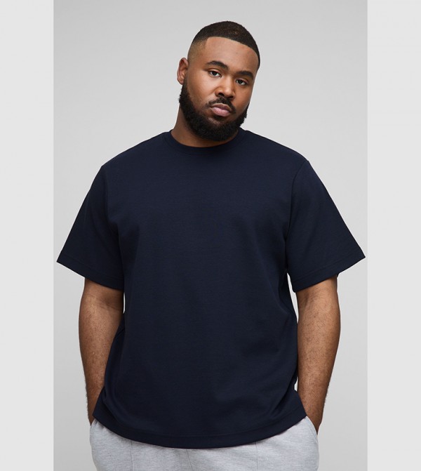 Plus & Tall Solid Regular Fit T-Shirt