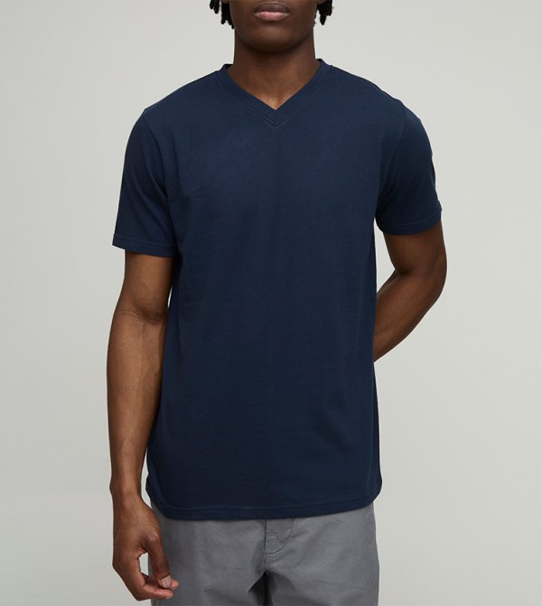 2 Pack Slim Fit V-Neck T-Shirts