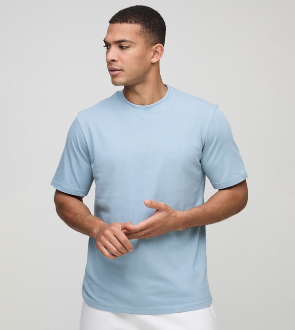 Regular Fit Solid Crew Neck T-Shirt