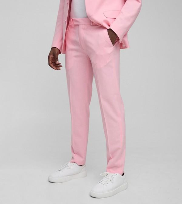 Mid Rise Slim Fit Formal Trousers
