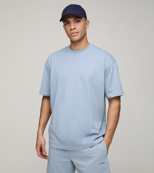 Solid Crew Neck Oversized T-Shirt