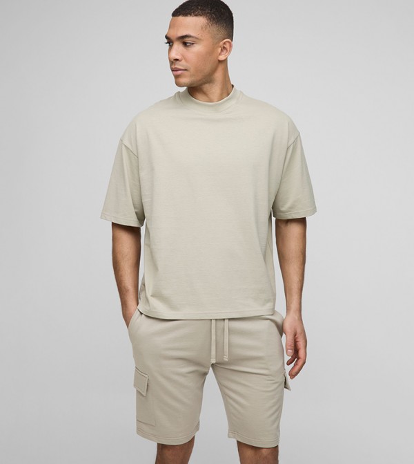 Boxy Crew Neck Oversized T-Shirt