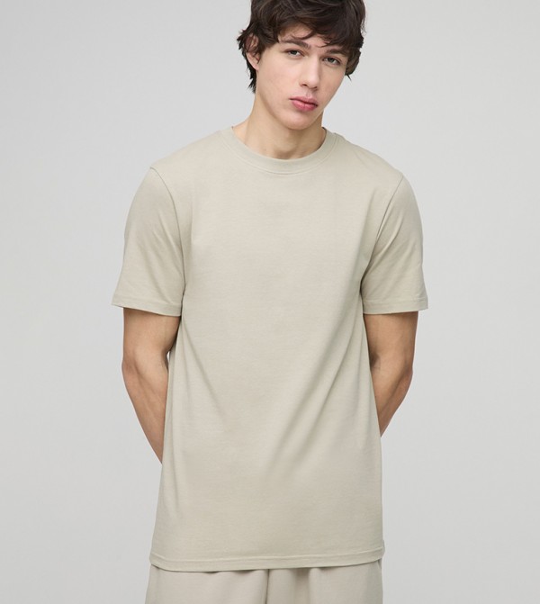 Plus & Tall Basic Muscle Fit Crew Neck T-Shirt