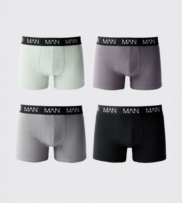 Pack of 5 Logo Waistband Trunks