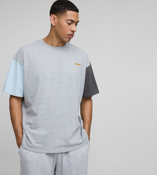 Color Block Oversized T-Shirt
