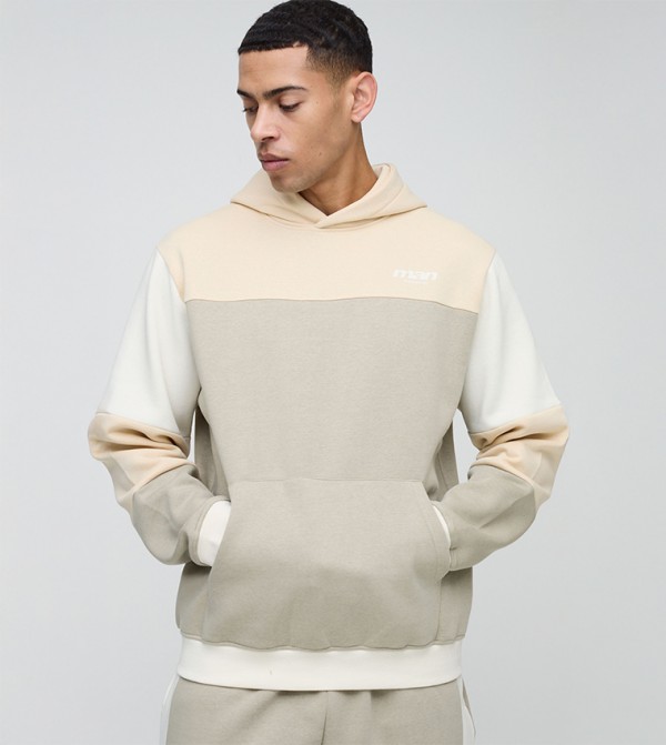 Color Block Long Sleeves Hoodie