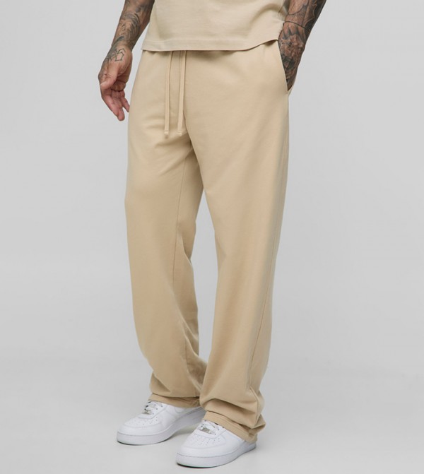 Plus & Tall Lightweight Straight Fit Basic Sweatpants