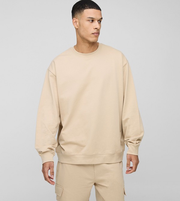 Tall Solid Oversized Fit Sweatshirt