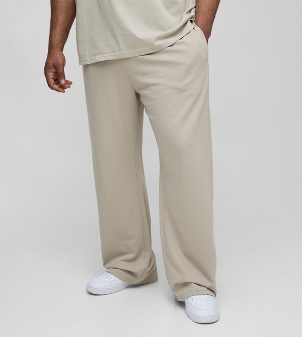 Plus & Tall Lightweight Straight Fit Basic Sweatpants
