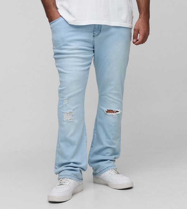Super Ripped Stretch Skinny Flared Jeans