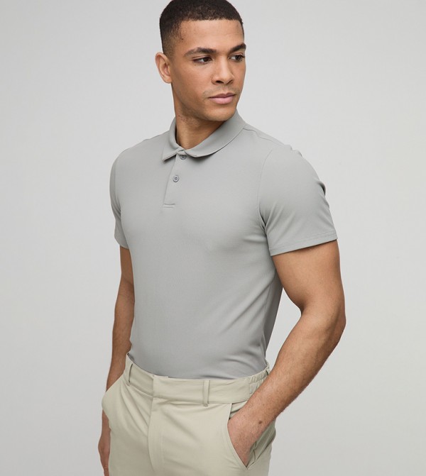 Solid Golf Polo Shirt