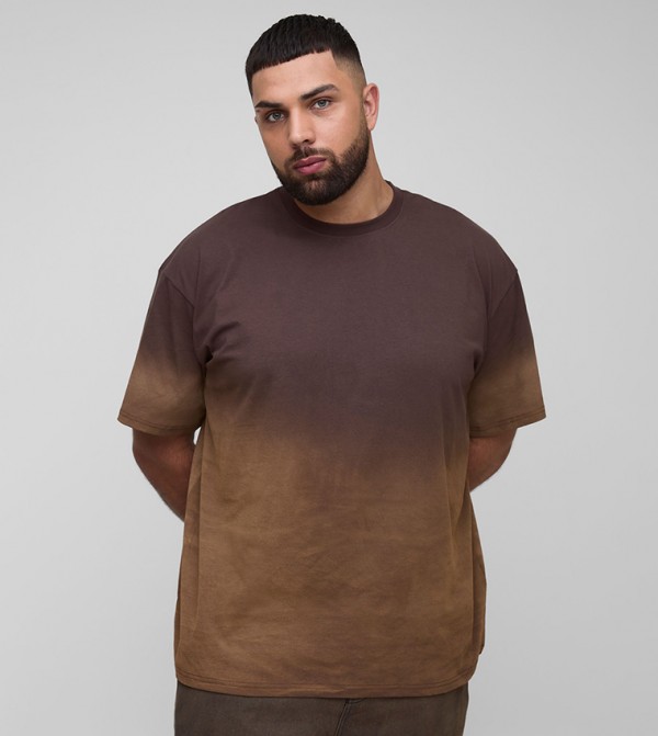 Plus & Tall Ombre Oversized T-Shirt